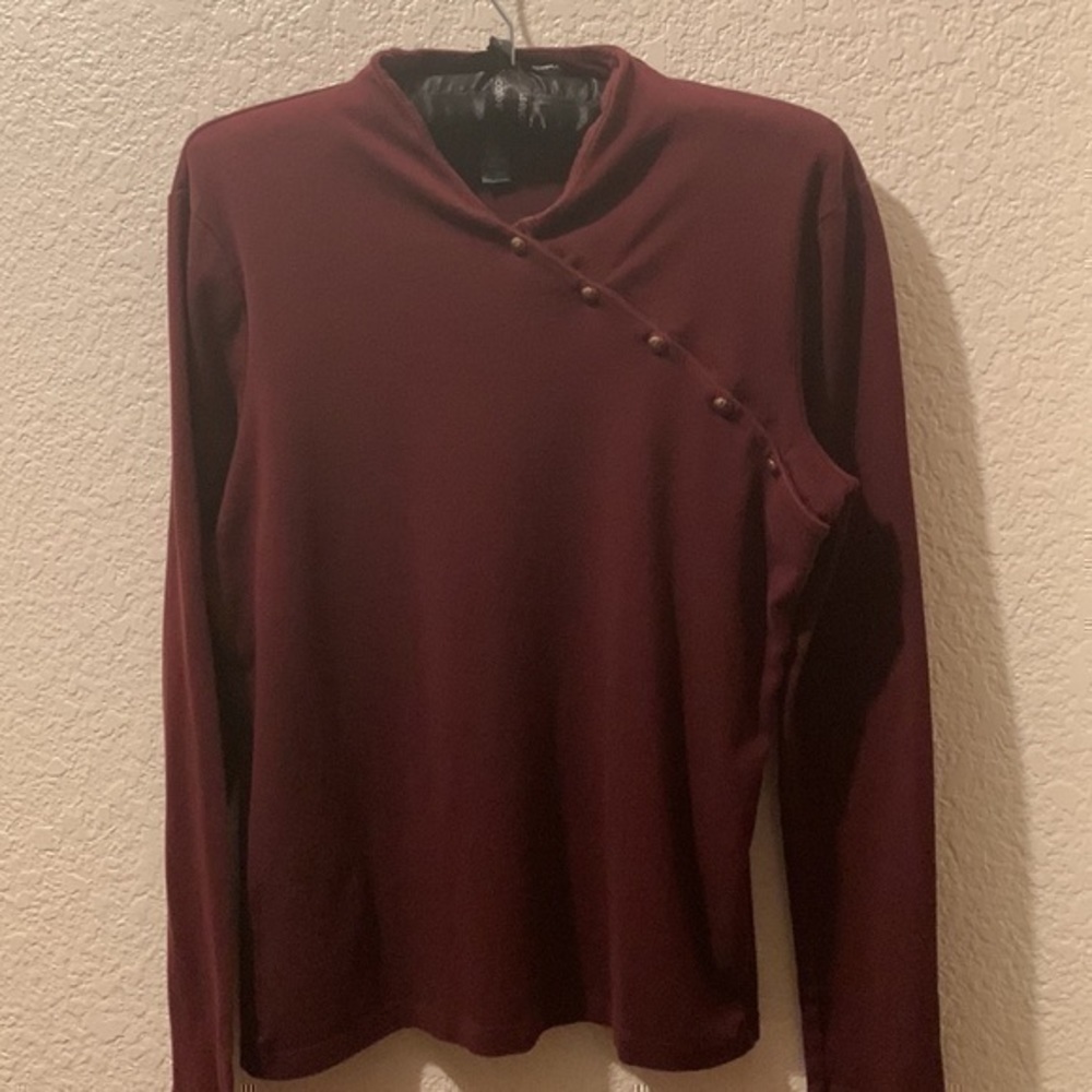 Lauren Ralph Lauren medium eggplant sweater - Picture 3 of 8